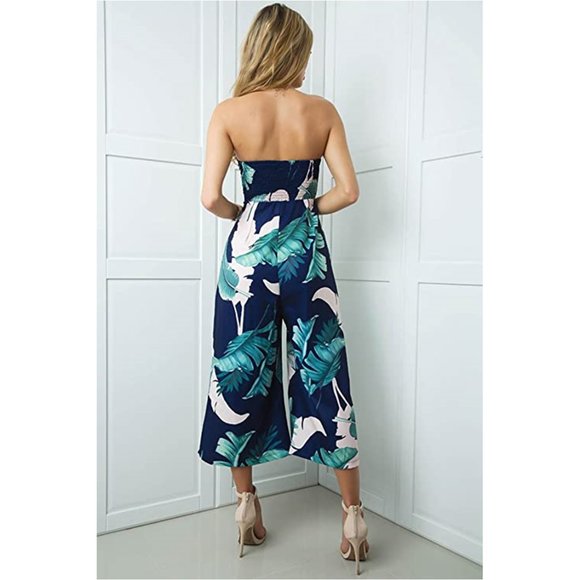 ECOWISH Floral Print Off Shoulder Romper/Jumpsuit 🏷️ NWOT 🏷️ - Picture 3 of 4